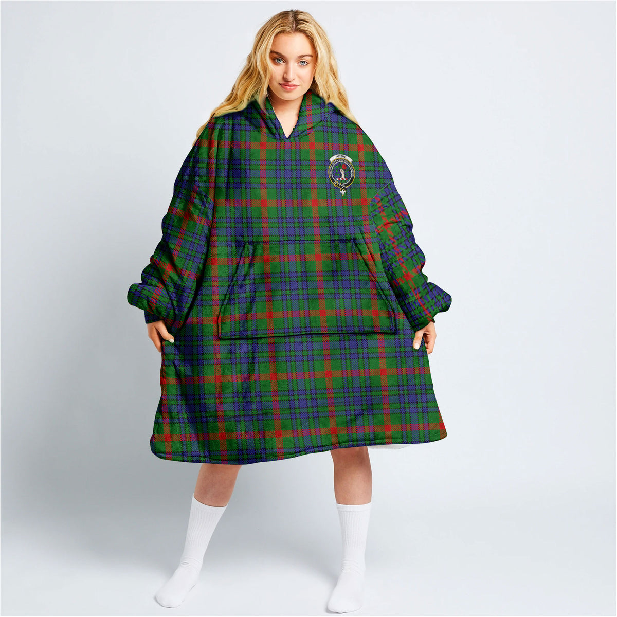 Aiton Tartan Hoodie Blanket