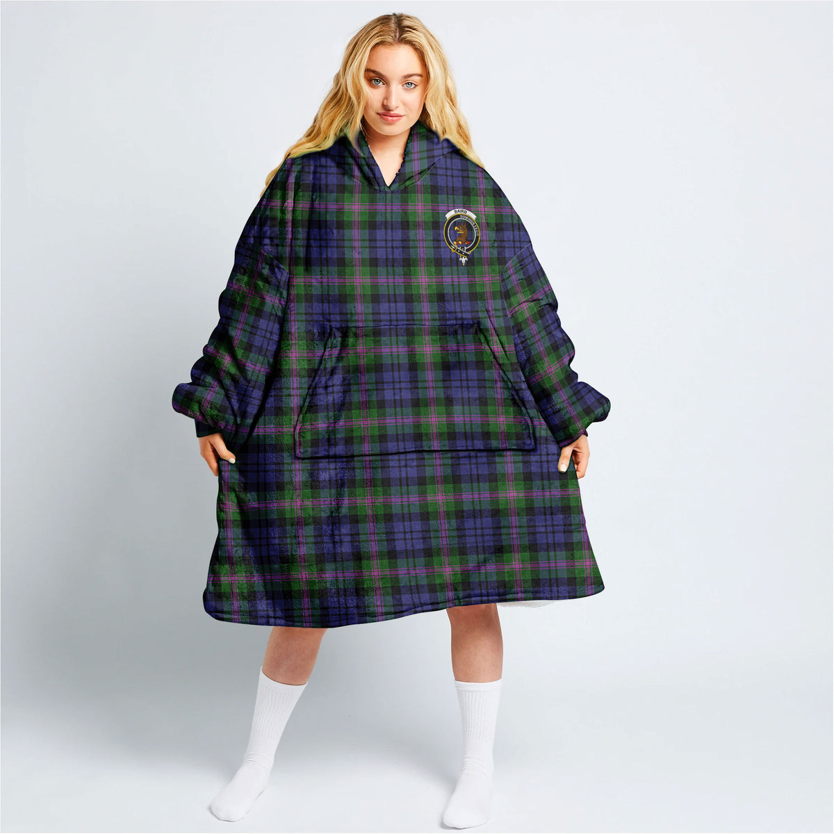 Baird Modern Tartan Hoodie Blanket