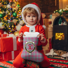 Crawford Ancient Tartan Crest Christmas Stocking