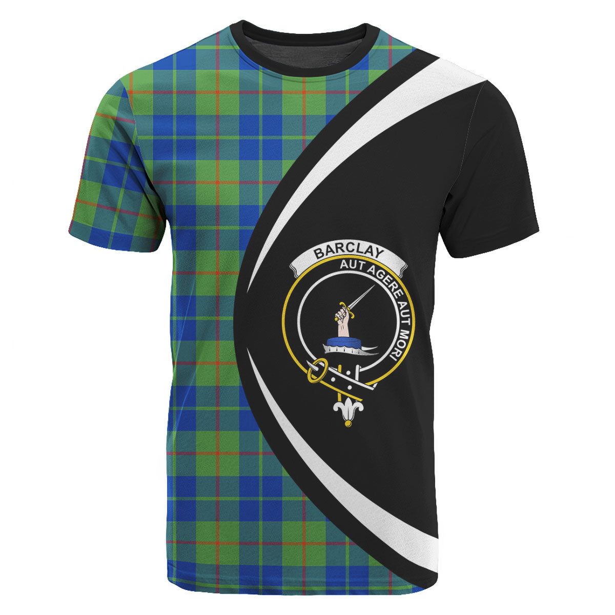 Barclay Hunting Ancient Tartan Crest T-shirt - Circle Style