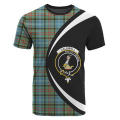 Caldwell Tartan Crest T-shirt - Circle Style