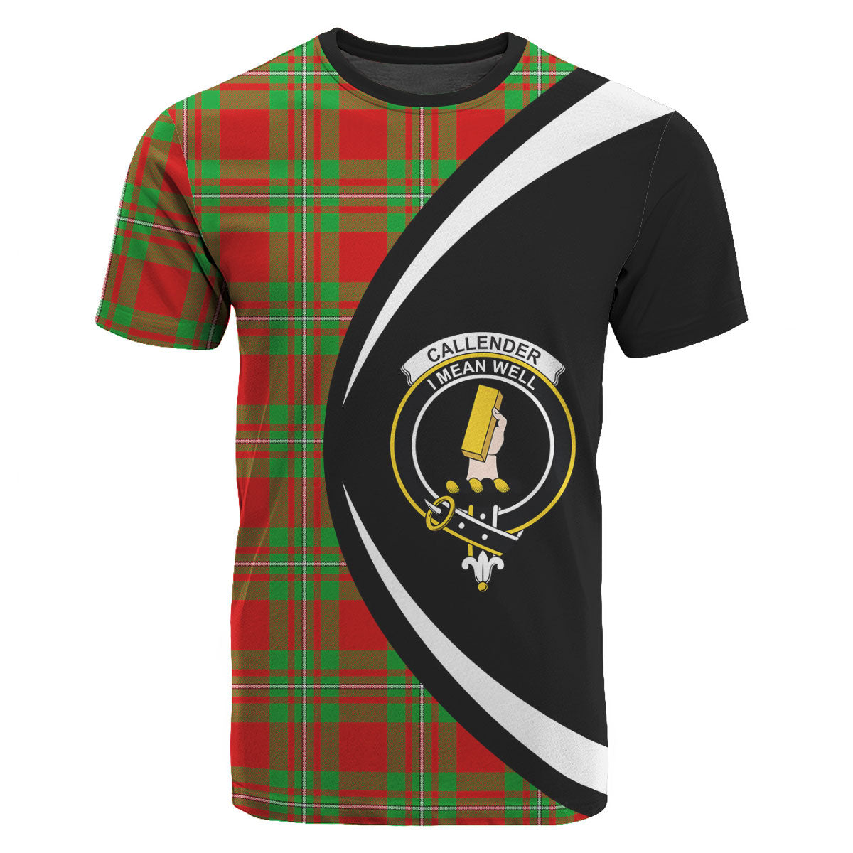 Callender Tartan Crest T-shirt - Circle Style