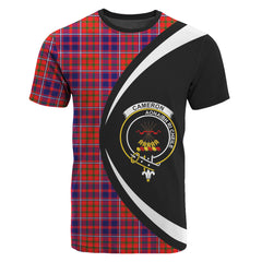 Cameron of Lochiel Modern Tartan Crest T-shirt - Circle Style