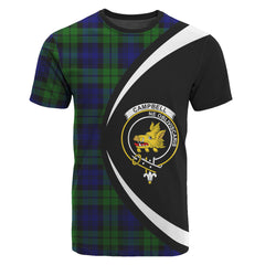 Campbell Modern Tartan Crest T-shirt - Circle Style