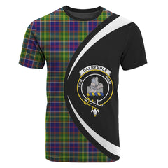 Dalrymple Tartan Crest T-shirt - Circle Style