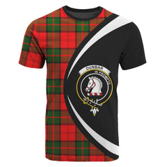 Dunbar Modern Tartan Crest T-shirt - Circle Style