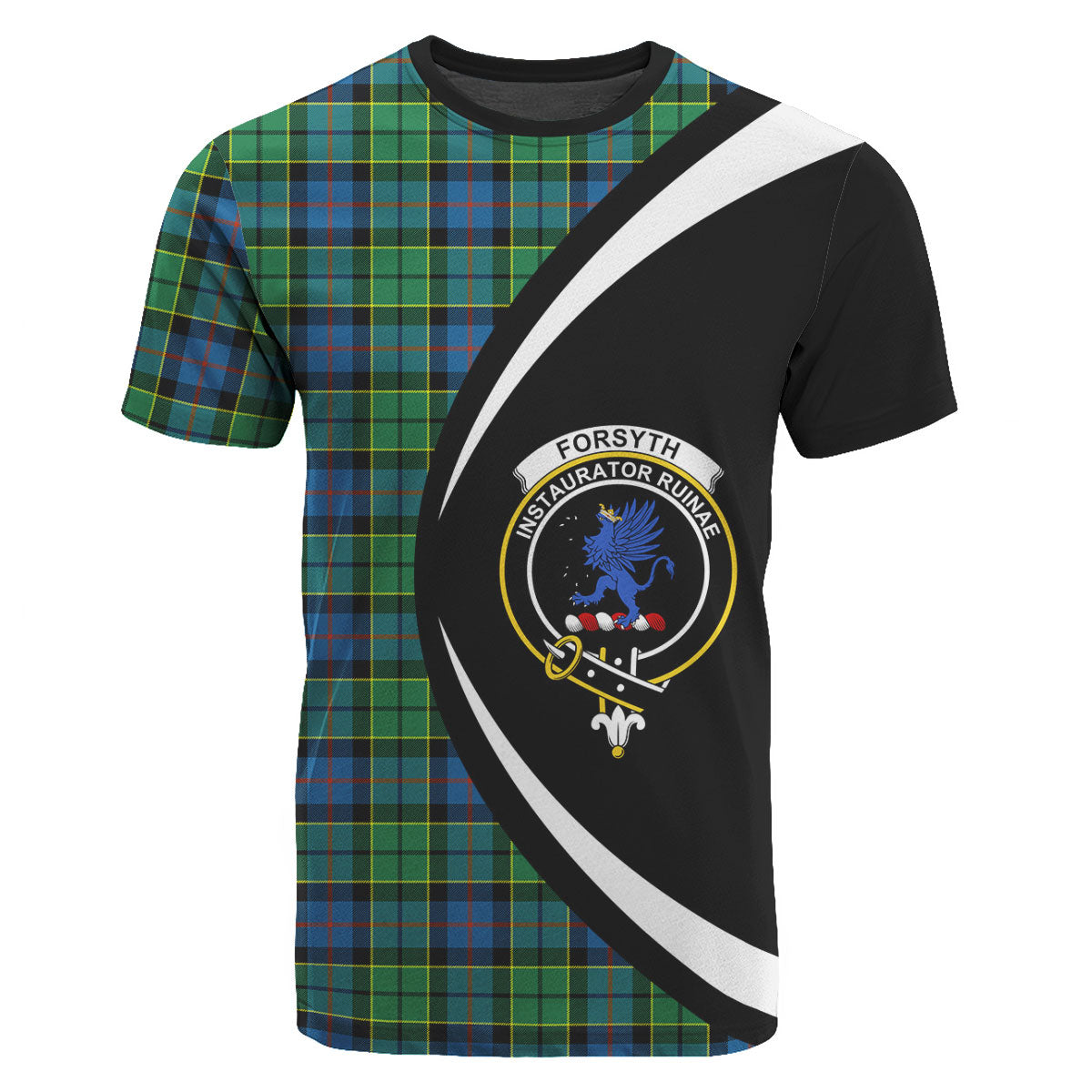 Forsyth Ancient Tartan Crest T-shirt - Circle Style