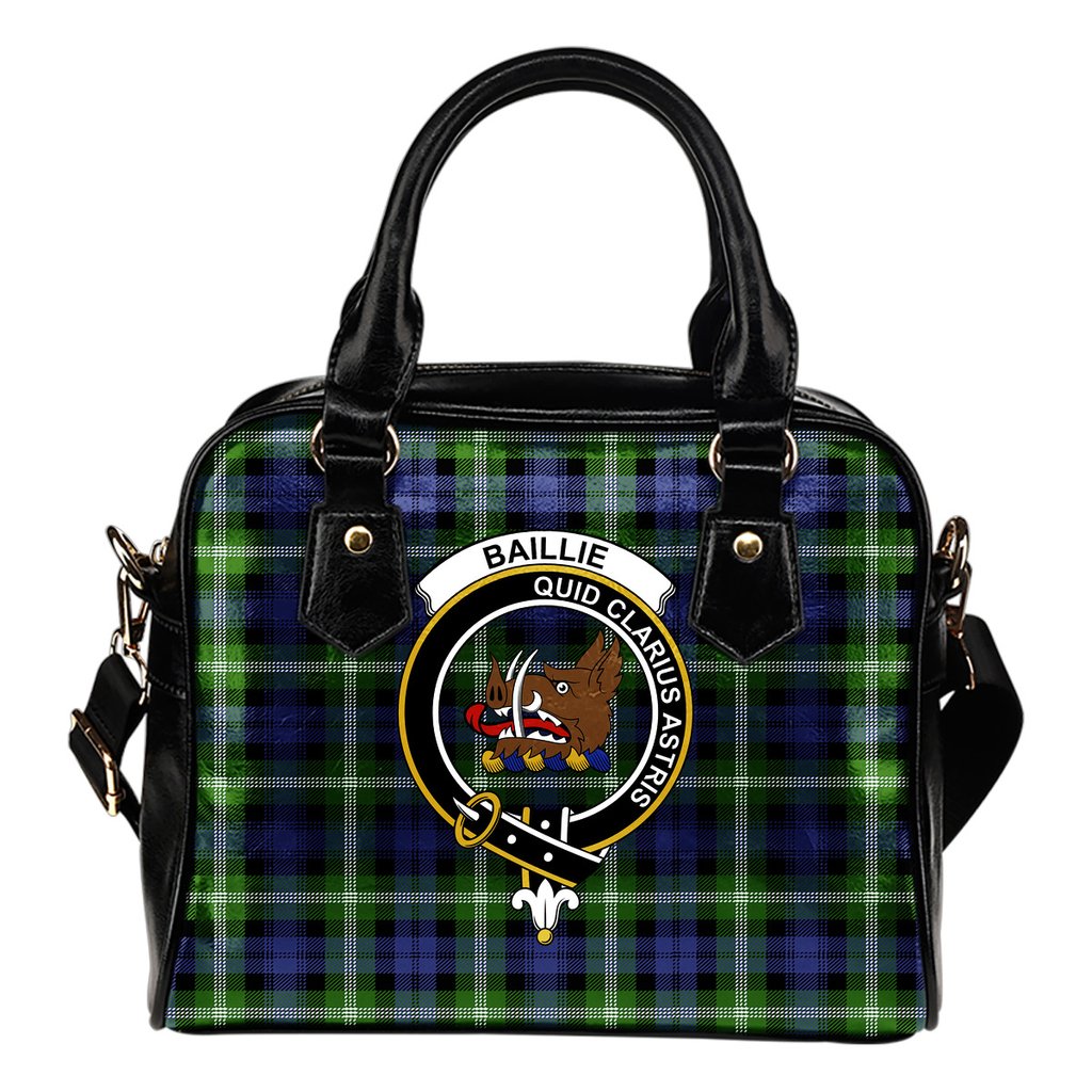 Baillie Modern Tartan Crest Shoulder Handbags