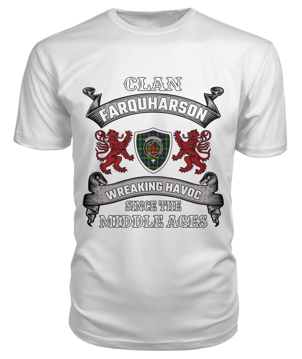 Farquharson Family Tartan - 2D T-shirt