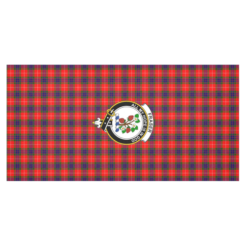 Fraser Tartan Crest Tablecloth