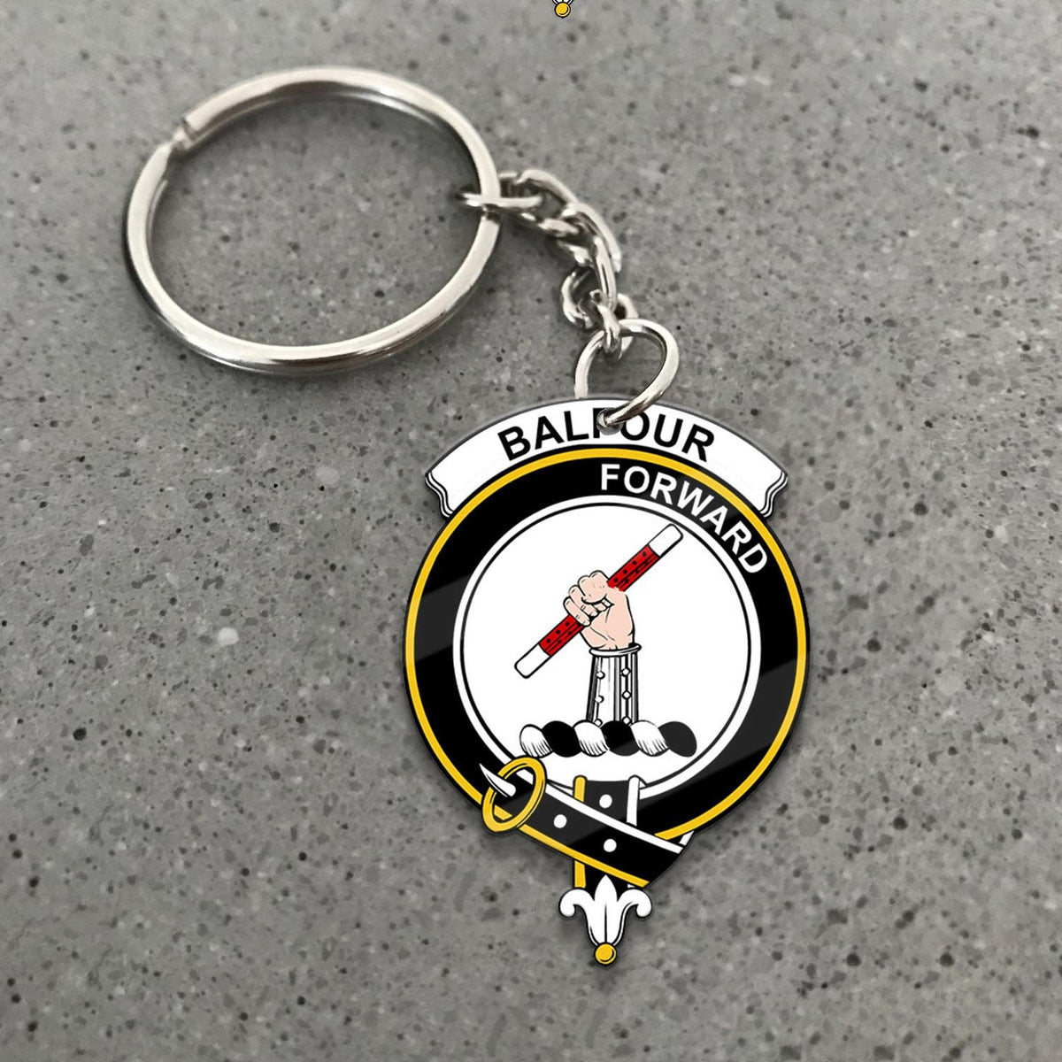 Balfour Crest Keychain