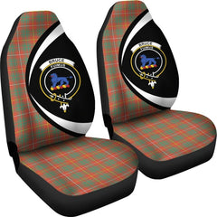 Bruce Family Tartan Crest Car seat cover