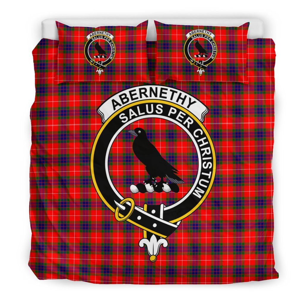 Abernethy Family Tartan Crest Bedding Set