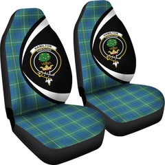 Hamilton Hunting Ancient Family Tartan Crest Car Seat Cover