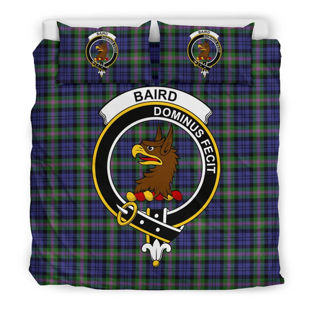 Baird Family Tartan Crest Bedding Set