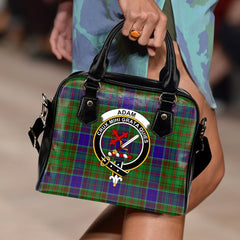 Adam Family Tartan Crest Shoulder Handbags