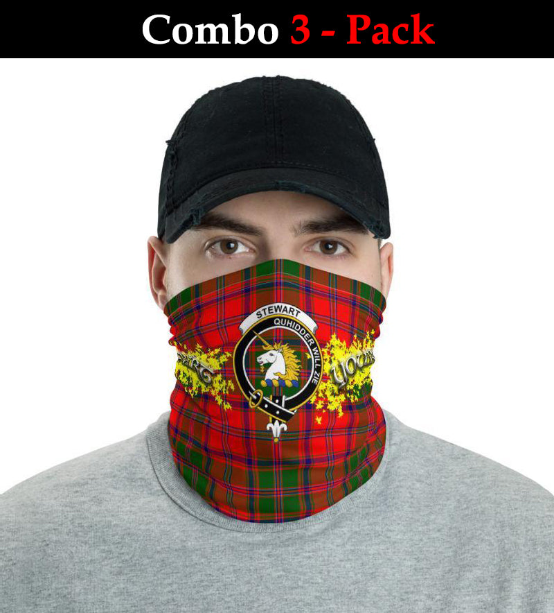 Stewart Tartan Crest Neck Gaiter - Bandana