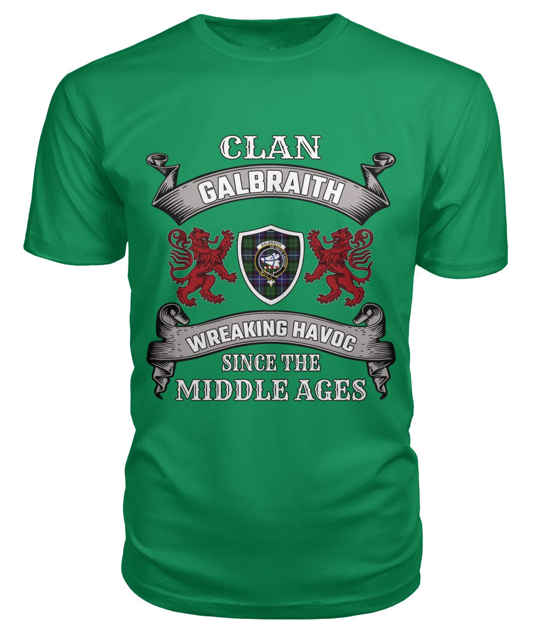 Galbraith Family Tartan - 2D T-shirt