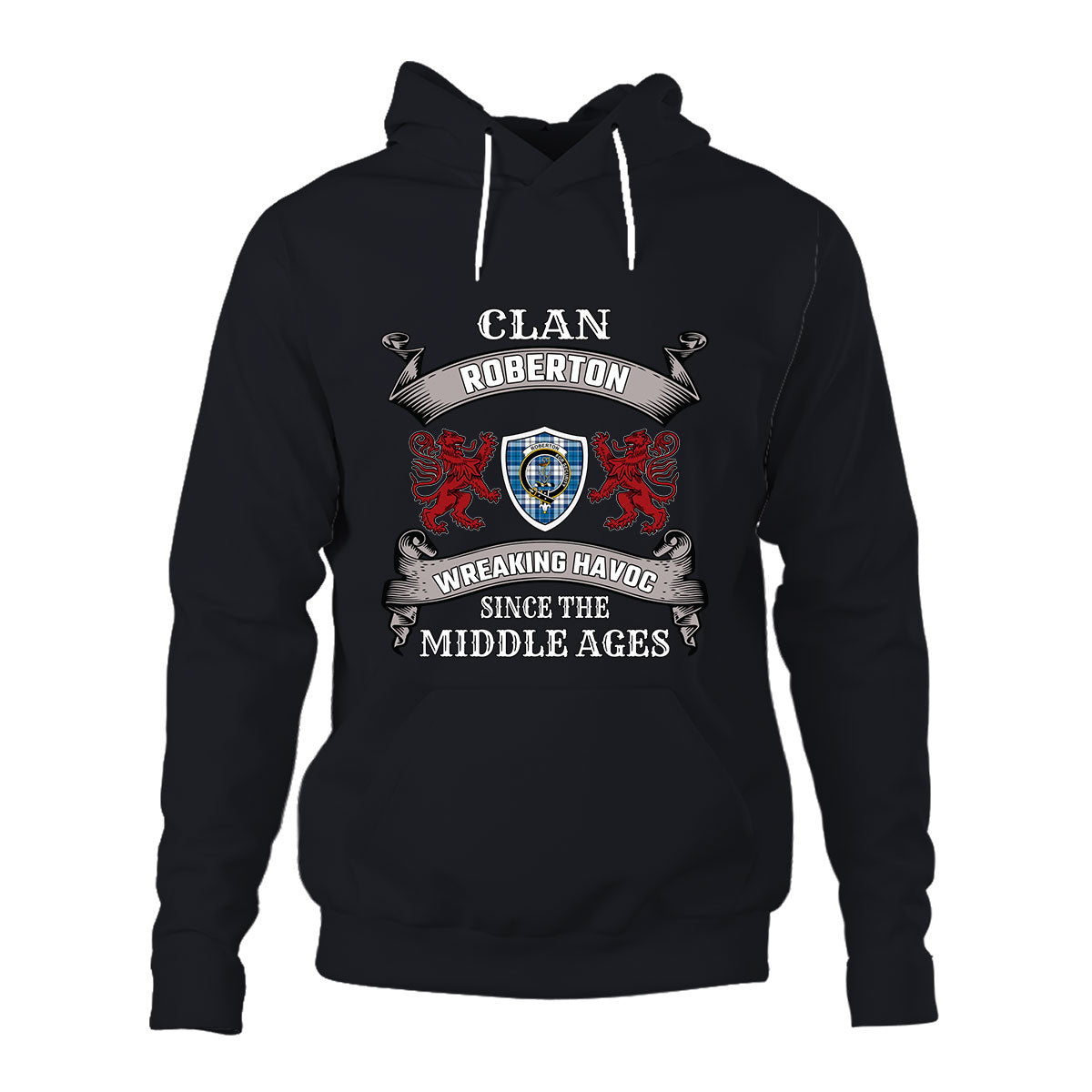 Roberton Family Tartan - 2D Unisex Hoodie