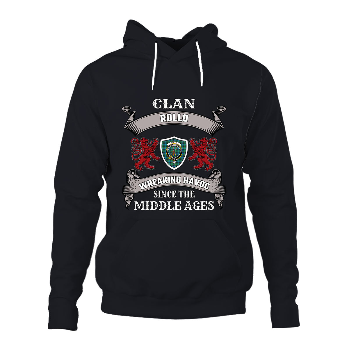 Rollo Ancient Family Tartan - 2D Unisex Hoodie