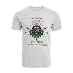 Baillie Tartan Crest T-shirt - I'm not yelling style