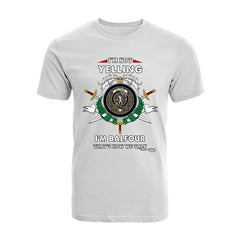 Balfour Tartan Crest T-shirt - I'm not yelling style