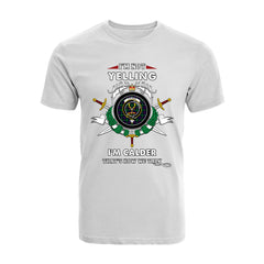 Calder 2 Tartan Crest T-shirt - I'm not yelling style