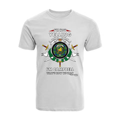 Campbell of Breadalbane Tartan Crest T-shirt - I'm not yelling style