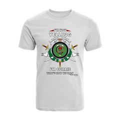 Currie Tartan Crest T-shirt - I'm not yelling style