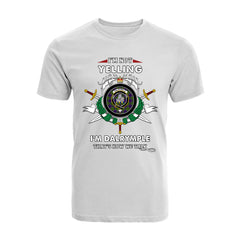 Dalrymple Tartan Crest T-shirt - I'm not yelling style