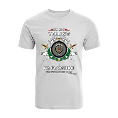 Gladstone Tartan Crest T-shirt - I'm not yelling style