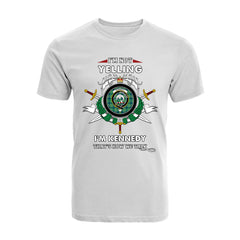 Kennedy Tartan Crest T-shirt - I'm not yelling style