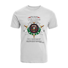 Lindsay Tartan Crest T-shirt - I'm not yelling style