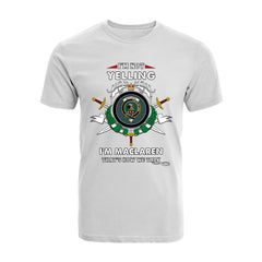 MacLaren Tartan Crest T-shirt - I'm not yelling style