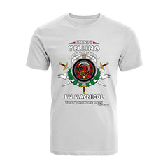 MacNicol Tartan Crest T-shirt - I'm not yelling style