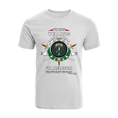 Meldrum Tartan Crest T-shirt - I'm not yelling style