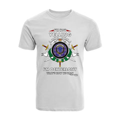 Ochterlony Tartan Crest T-shirt - I'm not yelling style