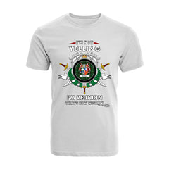 Reunion Tartan Crest T-shirt - I'm not yelling style