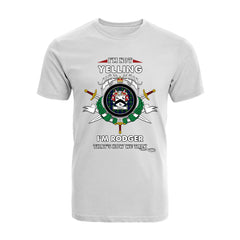 Rodger Tartan Crest T-shirt - I'm not yelling style