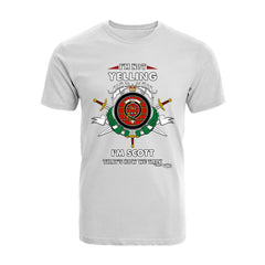 Scott Tartan Crest T-shirt - I'm not yelling style