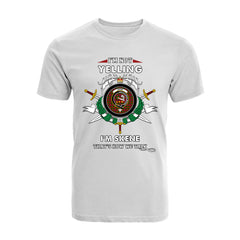 Skene Tartan Crest T-shirt - I'm not yelling style