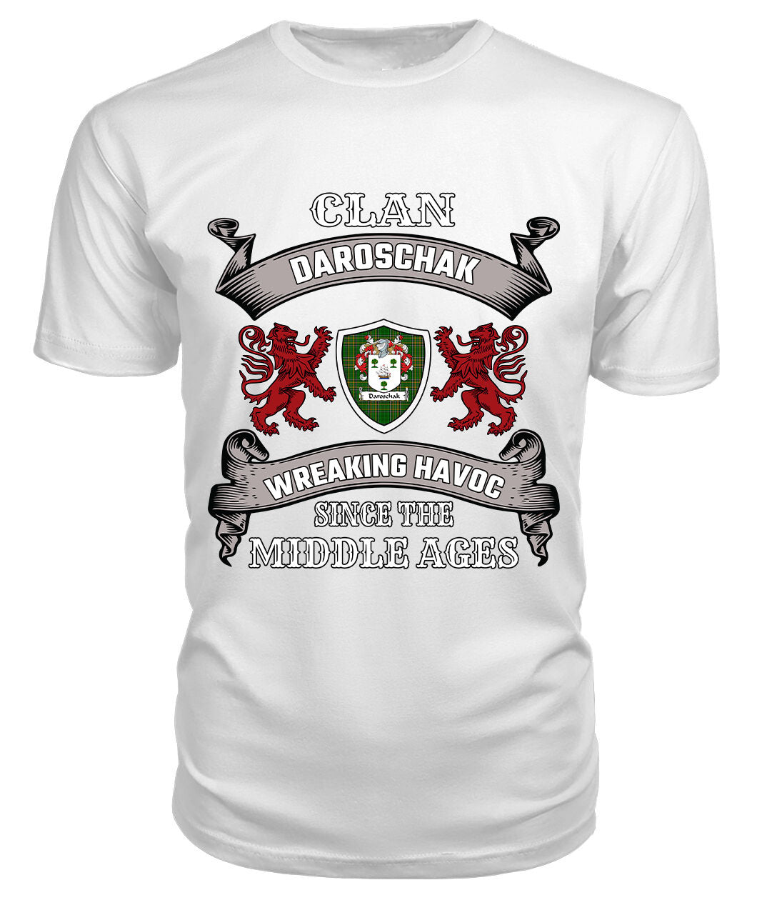 Daroschak Family Tartan - 2D T-shirt