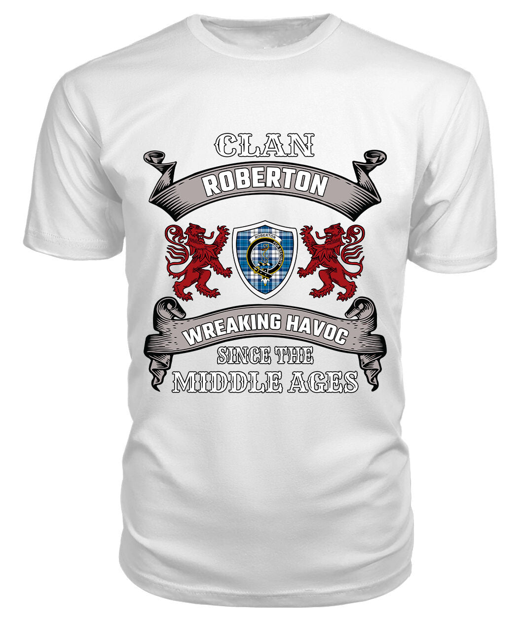 Roberton Family Tartan - 2D T-shirt