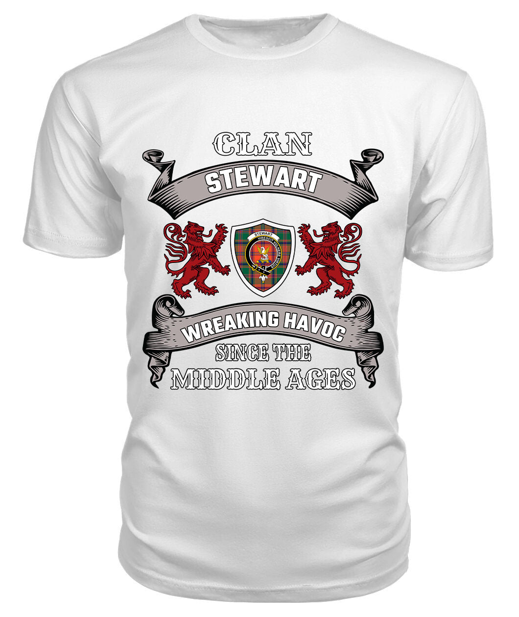 Stewart Family Tartan - 2D T-shirt