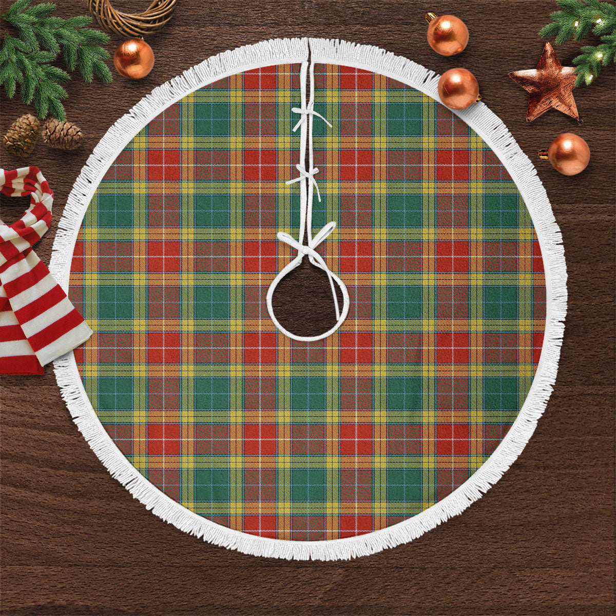 Buchanan Old Sett Tartan Christmas Tree Skirt