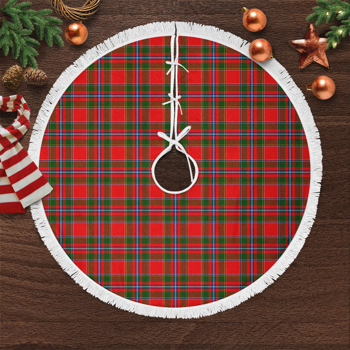 Butter Tartan Christmas Tree Skirt