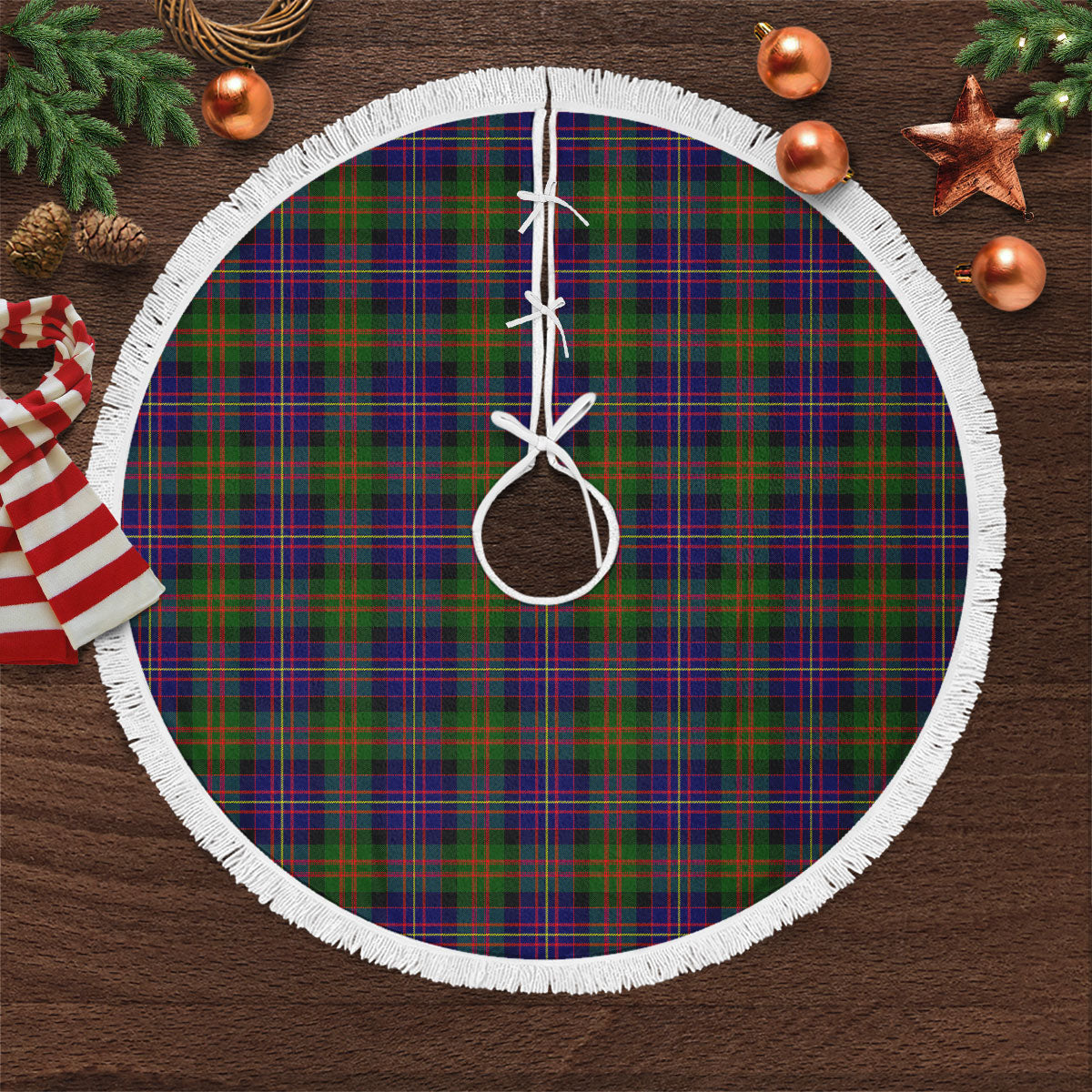 Cameron of Erracht Modern Tartan Christmas Tree Skirt