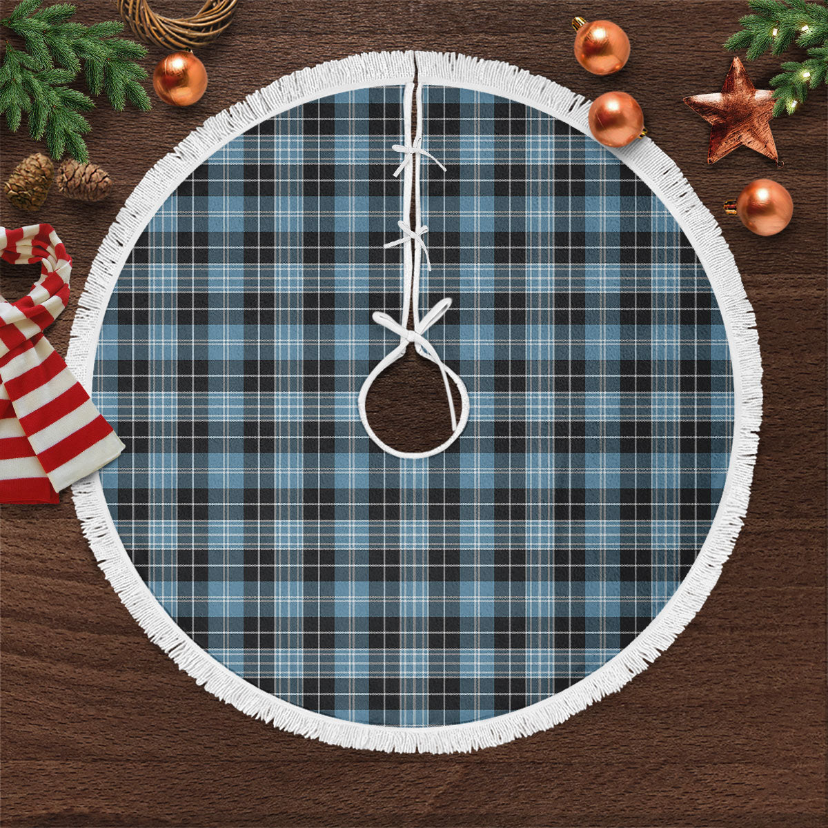 Clark Ancient Tartan Christmas Tree Skirt