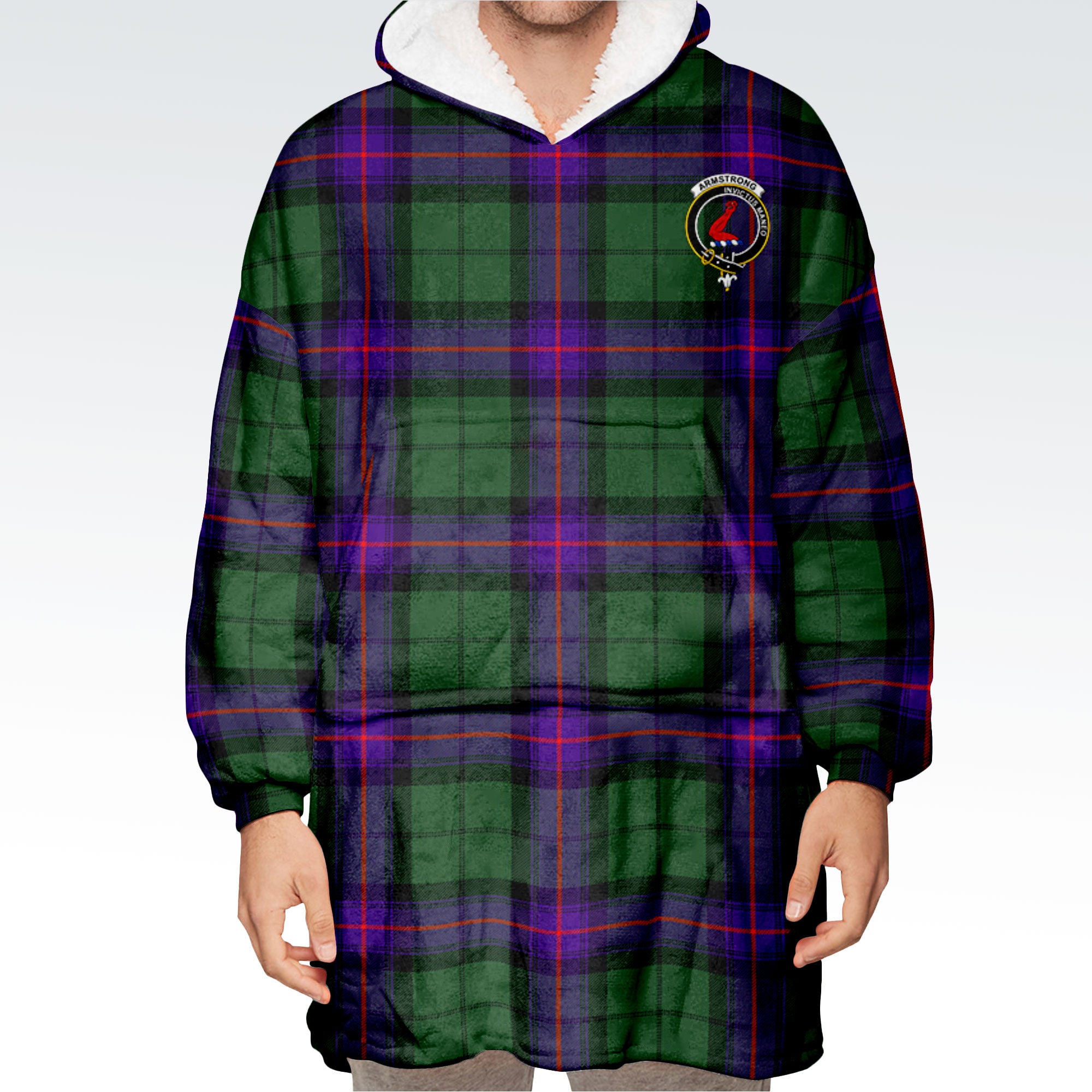 Armstrong Modern Tartan Hoodie Blanket