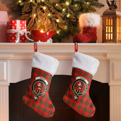 Adair Modern Tartan Crest Christmas Stocking